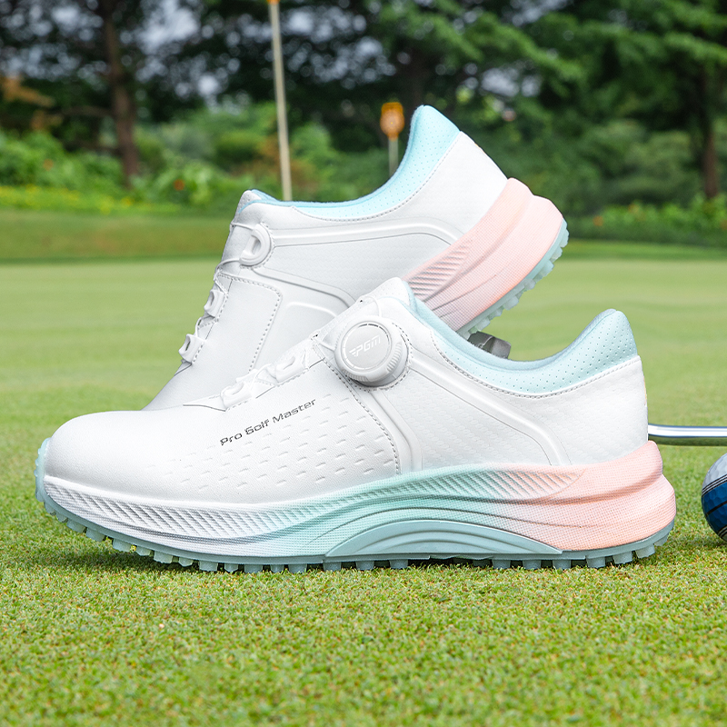 PGM Abrasion Resistant Slip Resistant Coverage Low top Golf Shoes Women’s Summer Lotus White