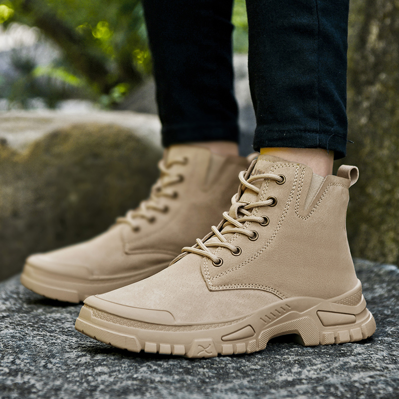 DUNNU Pigskin Cushioning Abrasion Resistant Slip Resistant Cushioning Abrasion Resistant Slip Resistant High top