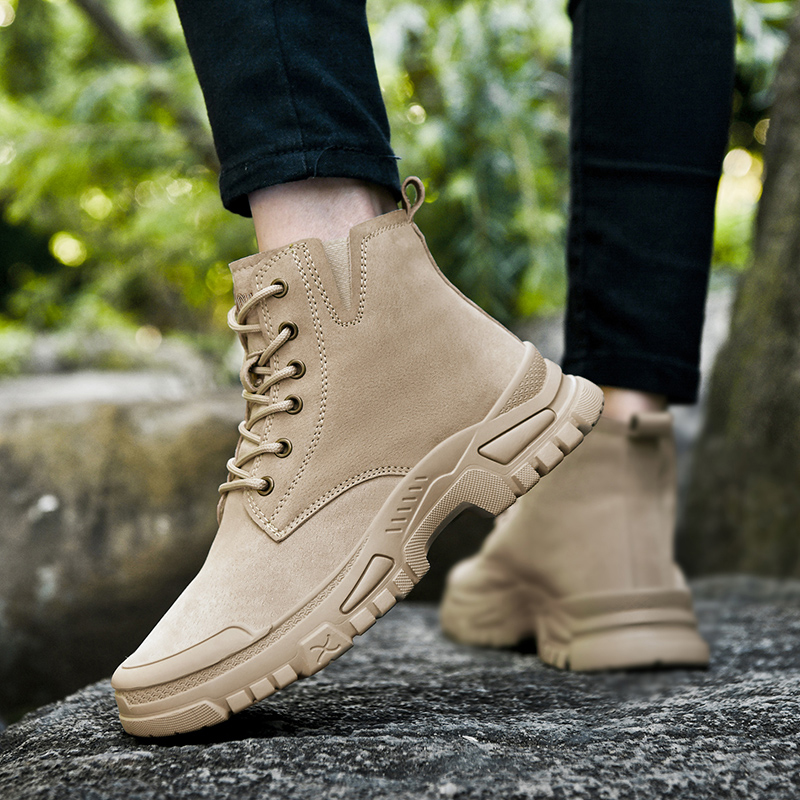 DUNNU Pigskin Cushioning Abrasion Resistant Slip Resistant Cushioning Abrasion Resistant Slip Resistant High top