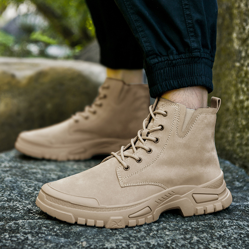 DUNNU Pigskin Cushioning Abrasion Resistant Slip Resistant Cushioning Abrasion Resistant Slip Resistant High top