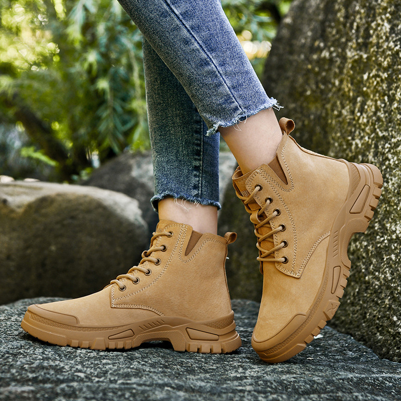 DUNNU Pigskin Cushioning Abrasion Resistant Slip Resistant Cushioning Abrasion Resistant Slip Resistant High top