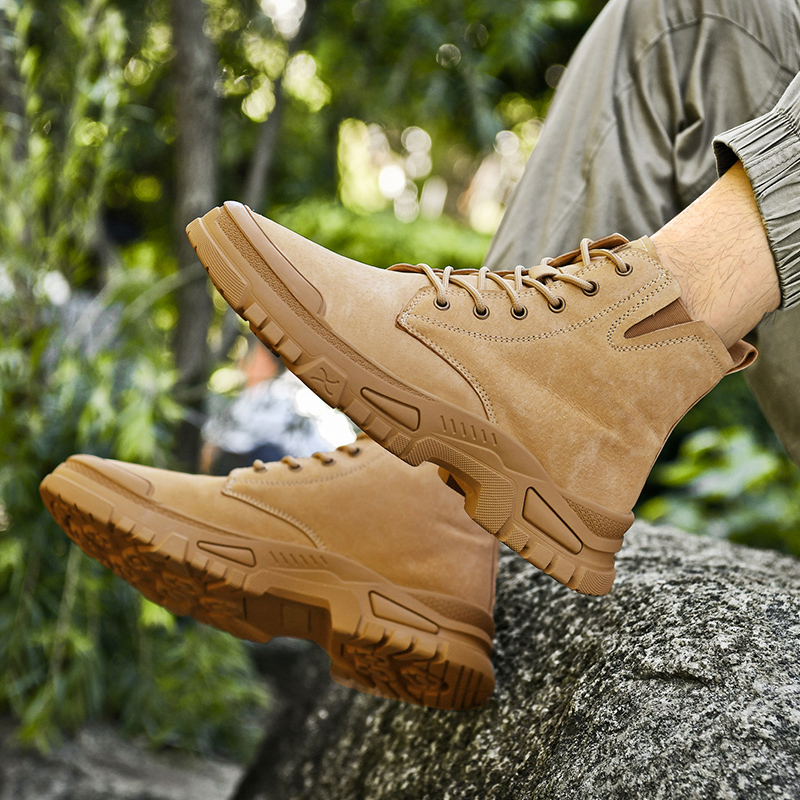 DUNNU Pigskin Cushioning Abrasion Resistant Slip Resistant Cushioning Abrasion Resistant Slip Resistant High top