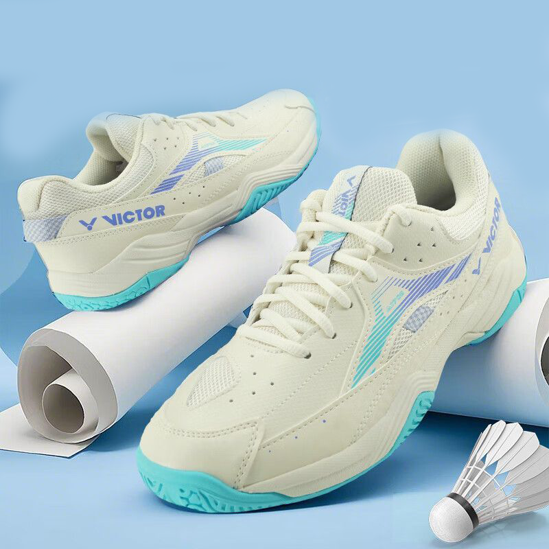 VICTOR A170Ⅱ Slip Resistant Abrasion Resistant Support Low top Badminton Shoes Unisex Moon White Gray Green Turquoise