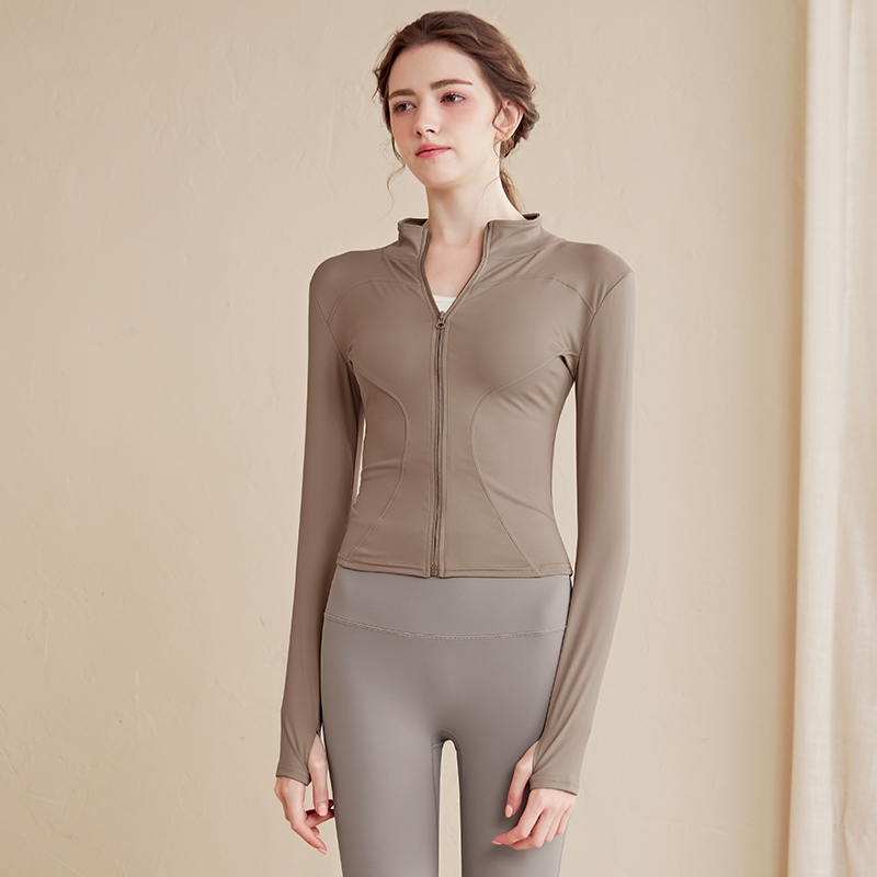 DAZI Yoga T Shirts Women’s Stand Collar Moderate