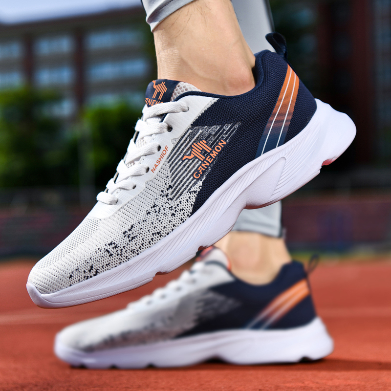 LINGHANGLUOTUO Cushioning Slip Resistant Cushioning Slip Resistant Low top Running Shoes Men’s