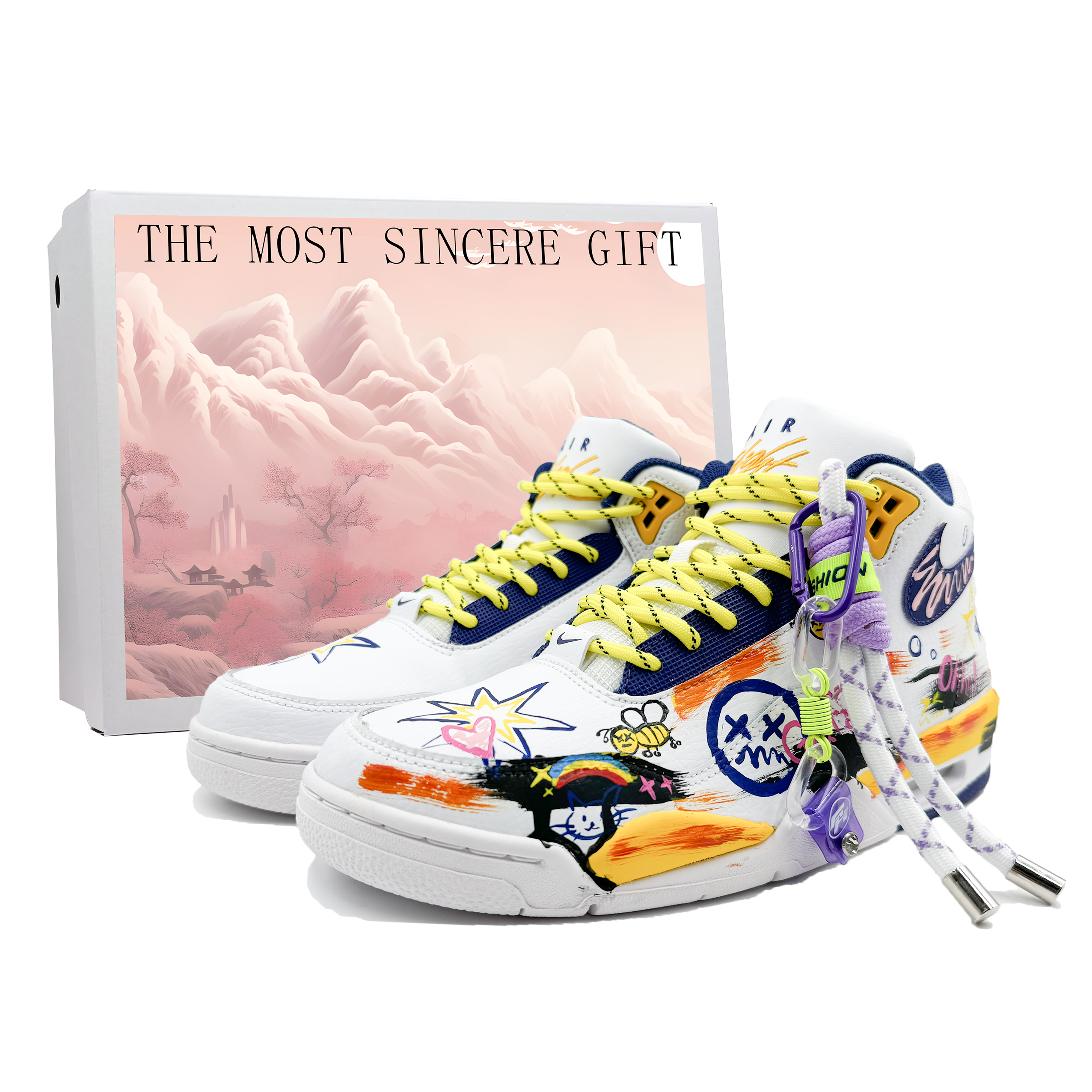 Nike Flight Legacy Slip Resistant Mid top Vintage Basketball Shoes Men’s White