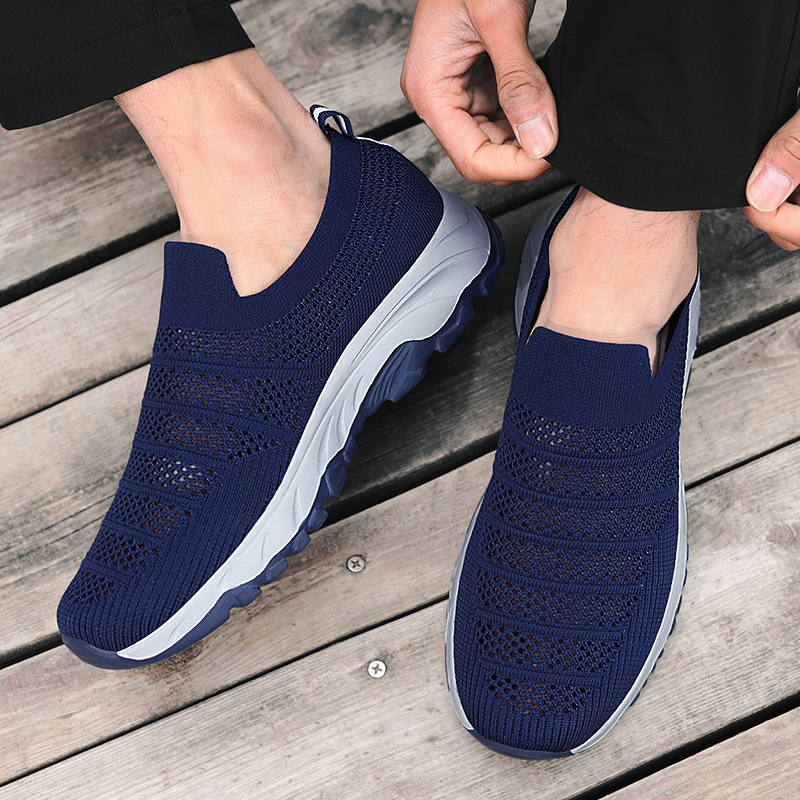 Medd Walking Shoes Men’s Low Top Blue