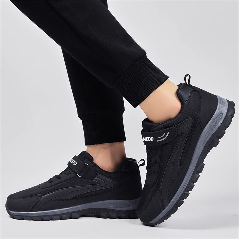 Medd Walking Shoes Unisex Low Top Black