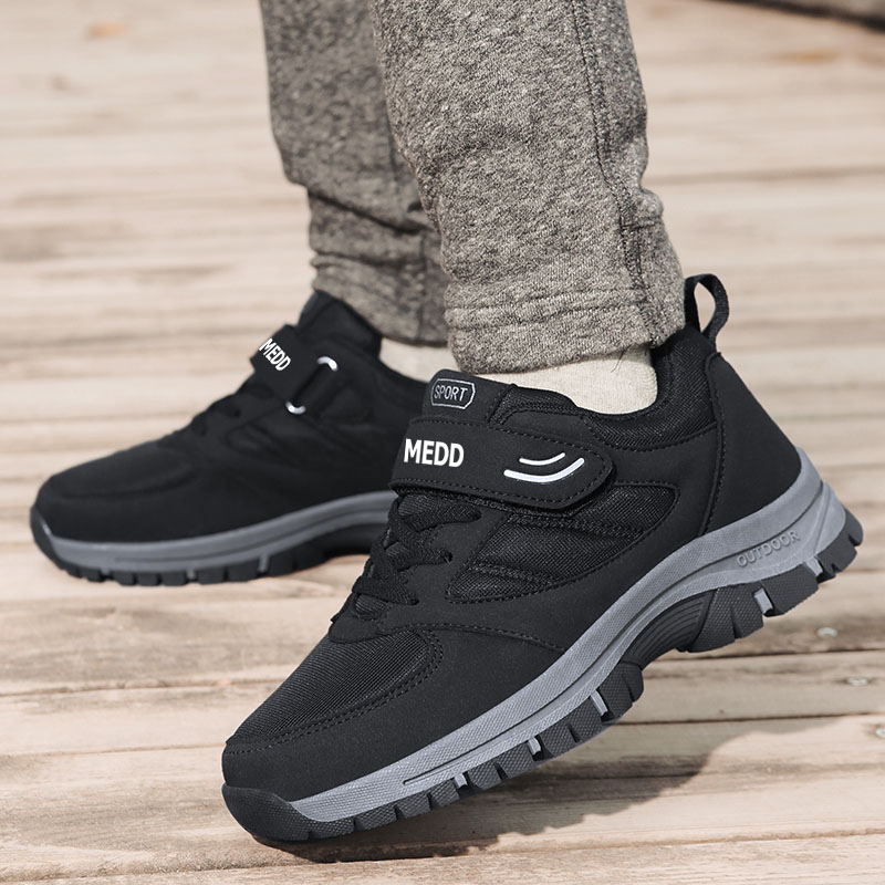 Medd Walking Shoes Unisex Low Top Black