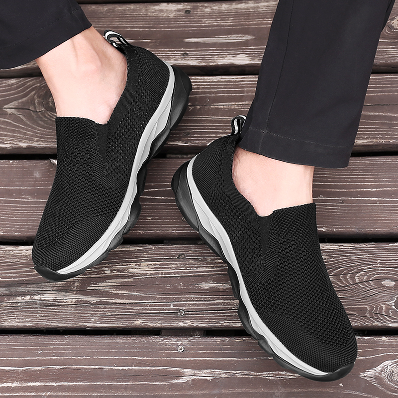 Medd Walking Shoes Men’s Low Top Black