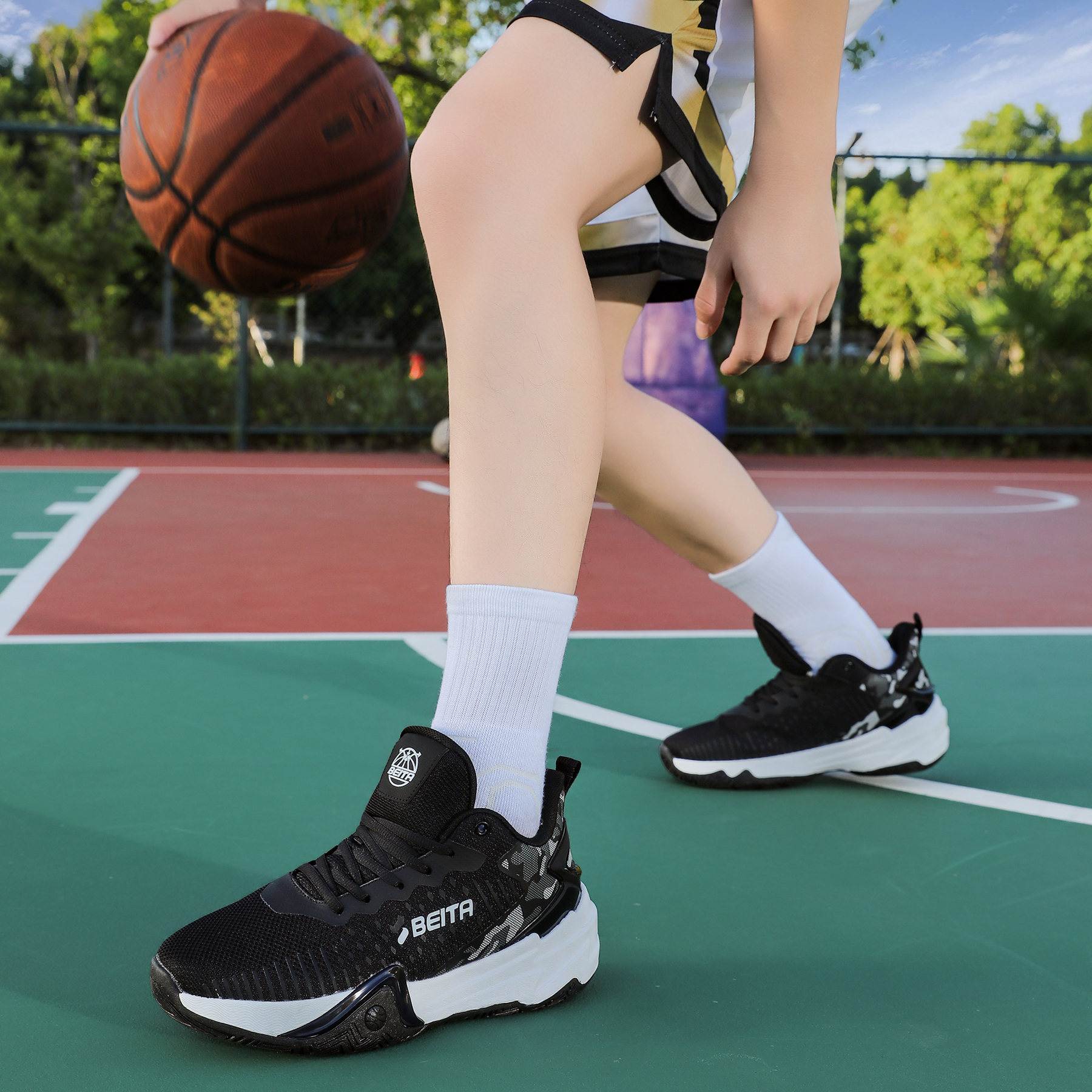 BEITA Abrasion Resistant Coverage Slip Resistant Low top Basketball Shoes Men’s