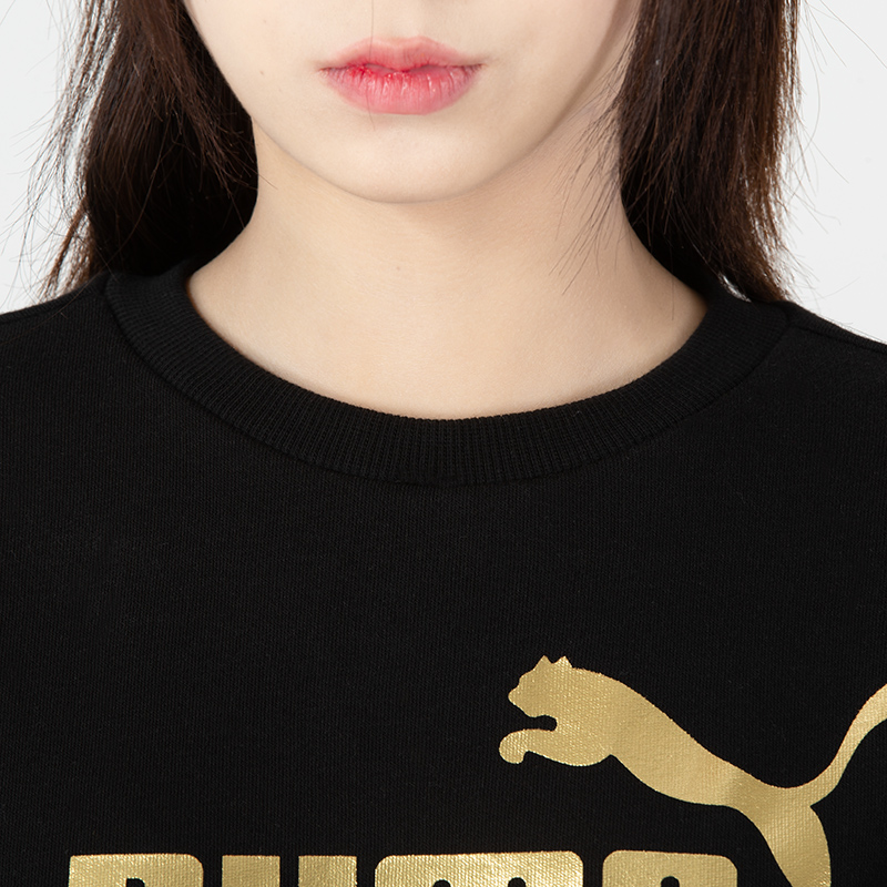 Женское худи PUMA ESS+ Logo (черное) — фото 7