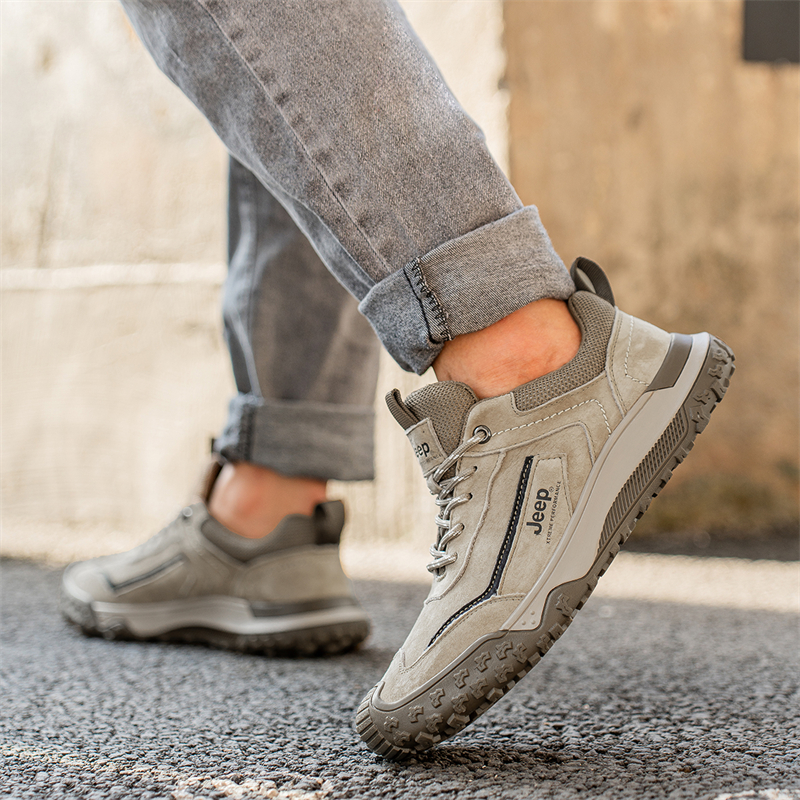 Jeep Low top Mountaineering Shoes Men’s Light Khaki