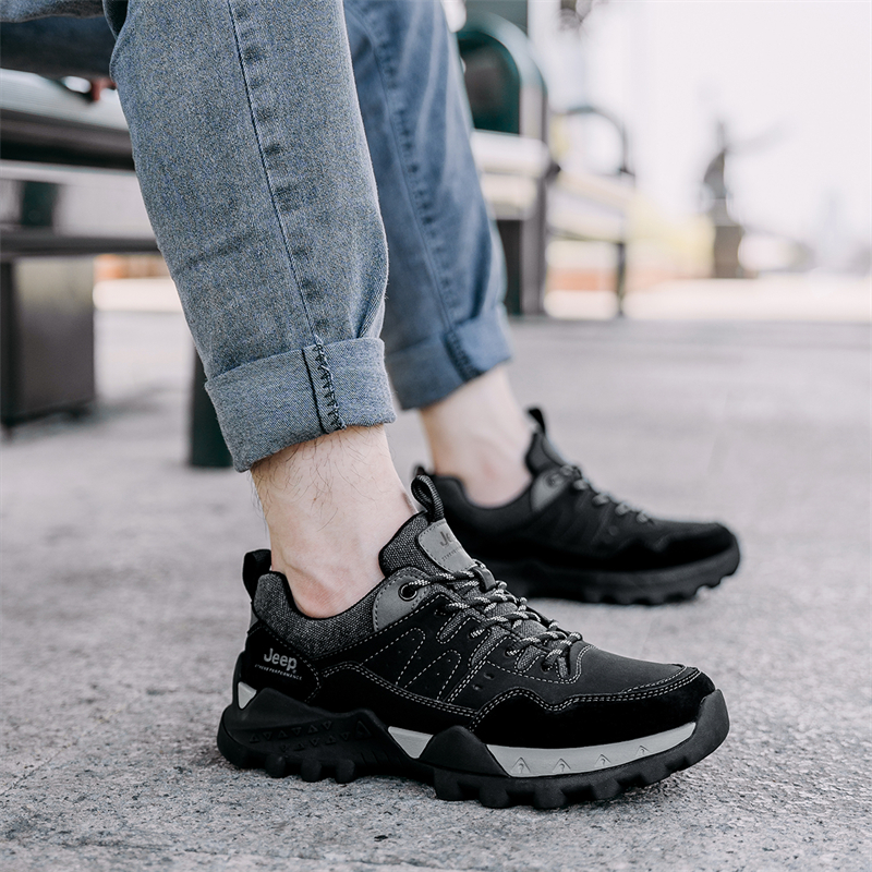 Jeep Abrasion Resistant Quick Dry Low top Outdoor Shoes Men’s Black