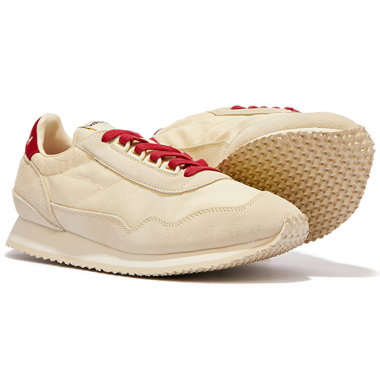 Norman Walsh Esl Low top Casual Shoes Unisex Ecru Burgundy