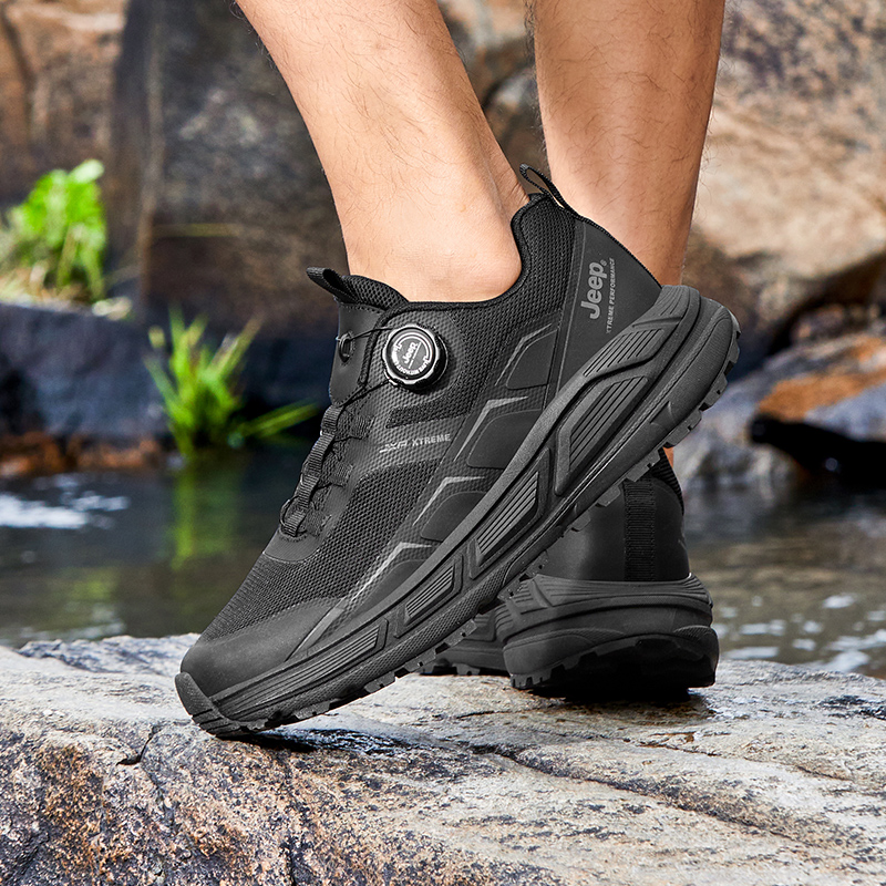Jeep Marathon Training Sprint Physical Fitness Test & Exam Racing Running Shoes Men’s Black