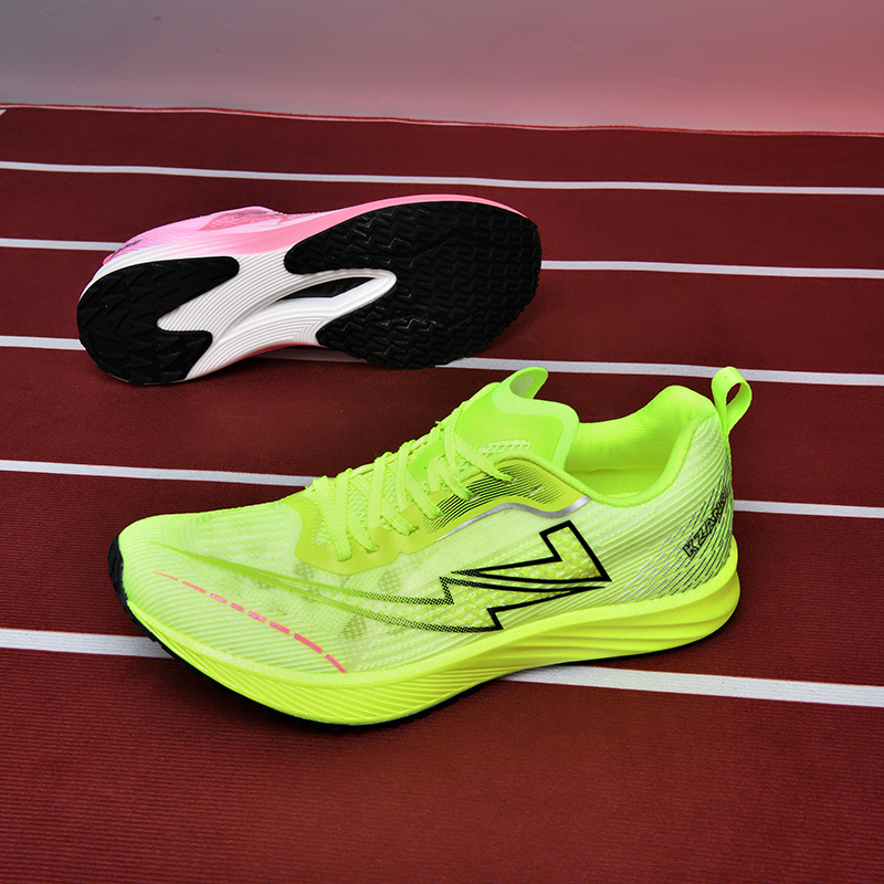 KZANSI Abrasion Resistant Slip Resistant Abrasion Resistant Slip Resistant Low top Running Shoes Men’s Green Pink