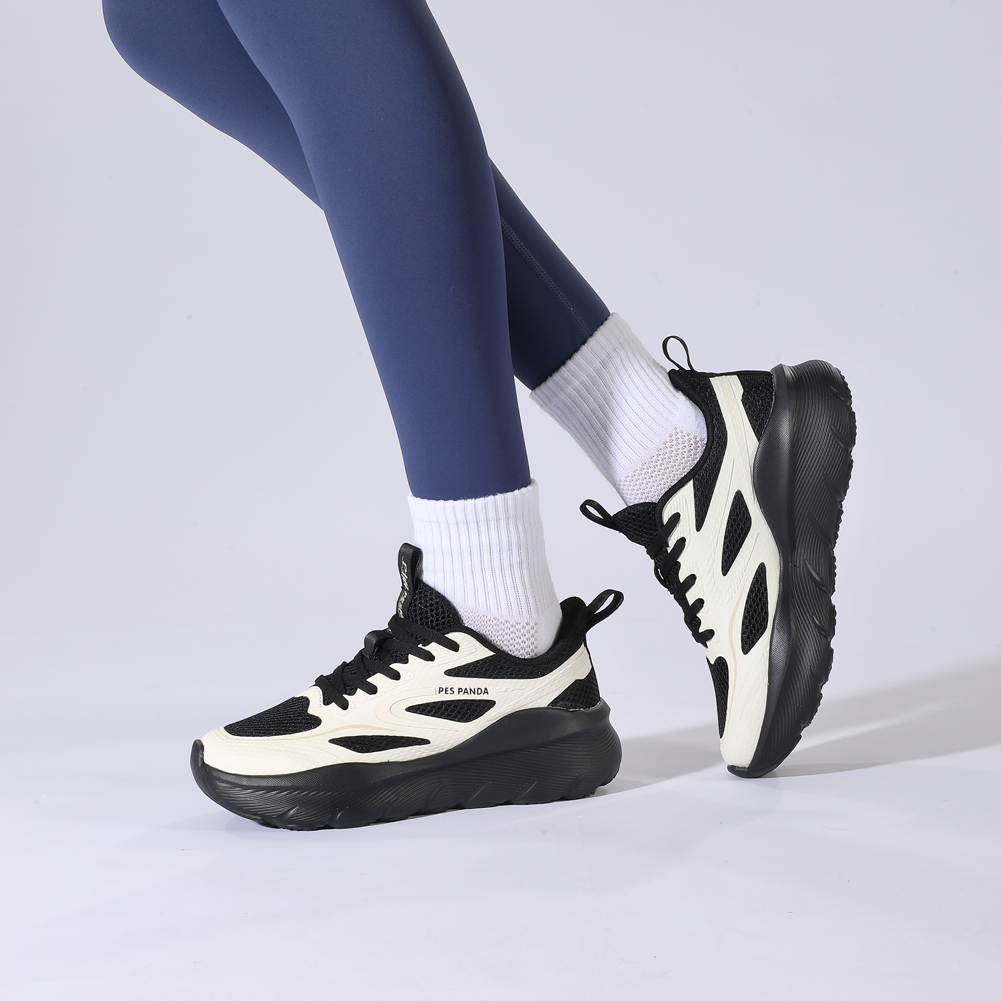 PES PANDA Versatile Cushioning Abrasion Resistant Breathable Lightweight Rebound Low top Running Shoes Unisex