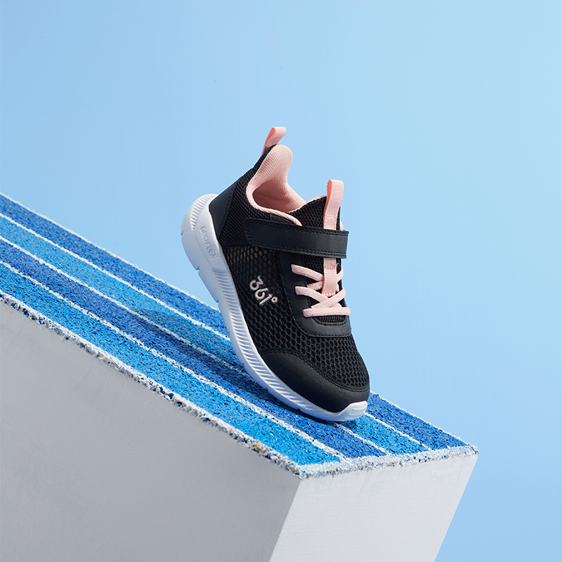 Кроссовки 361° KIDS (черно-розовые) — фото 10