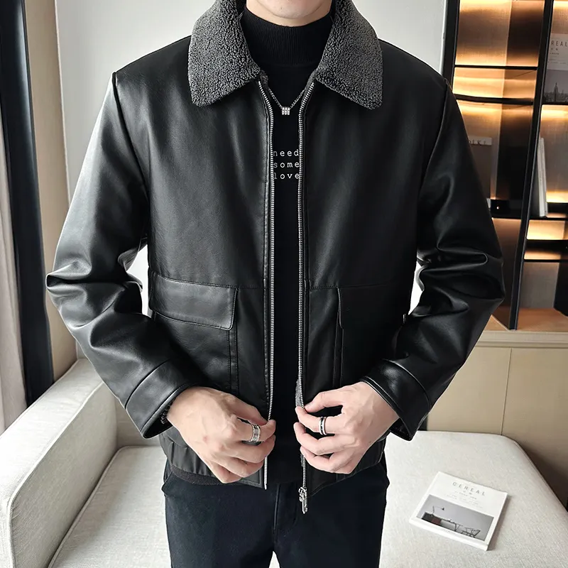 PIERRE CARDIN Одежда Пальто Кожаная Куртка Мужская