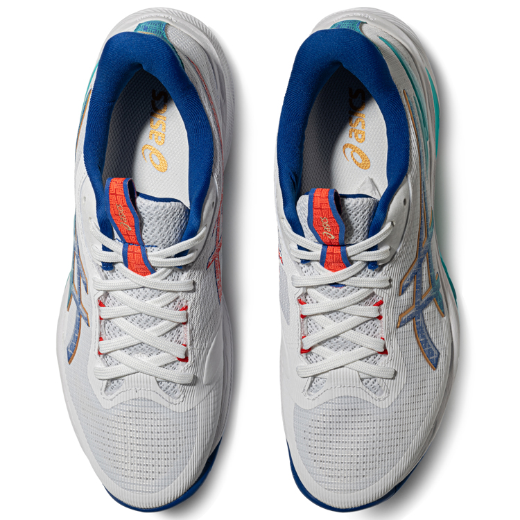 ASICS NETBURNER BALLISTIC FF 4 Low top Training Shoes Unisex White Blue