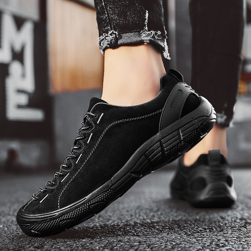 GONGNIUMEILI Pu Abrasion Resistant Slip Resistant Abrasion Resistant Slip Resistant Low top Mountaineering Shoes Men’s