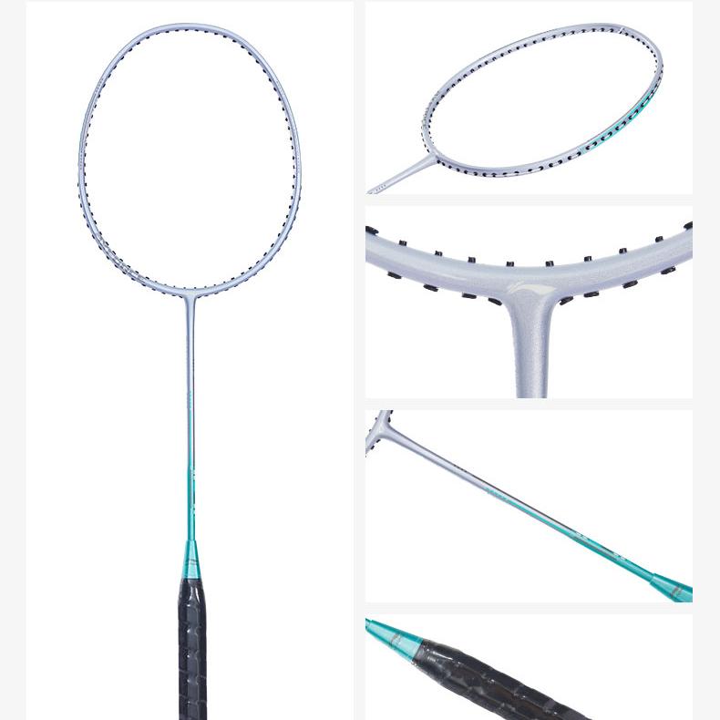 Li Ning Thunder 08 AXFORCE 08 Badminton Rackets Control Type All around Defense Entry level 2U/G5 Light Silver Green