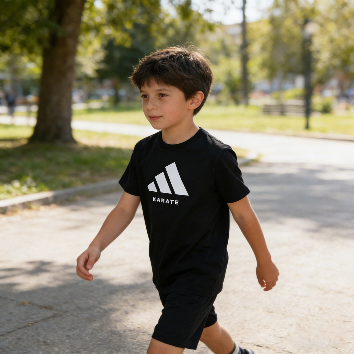 Футболка adidasTlogo (черно-белая) — фото 4