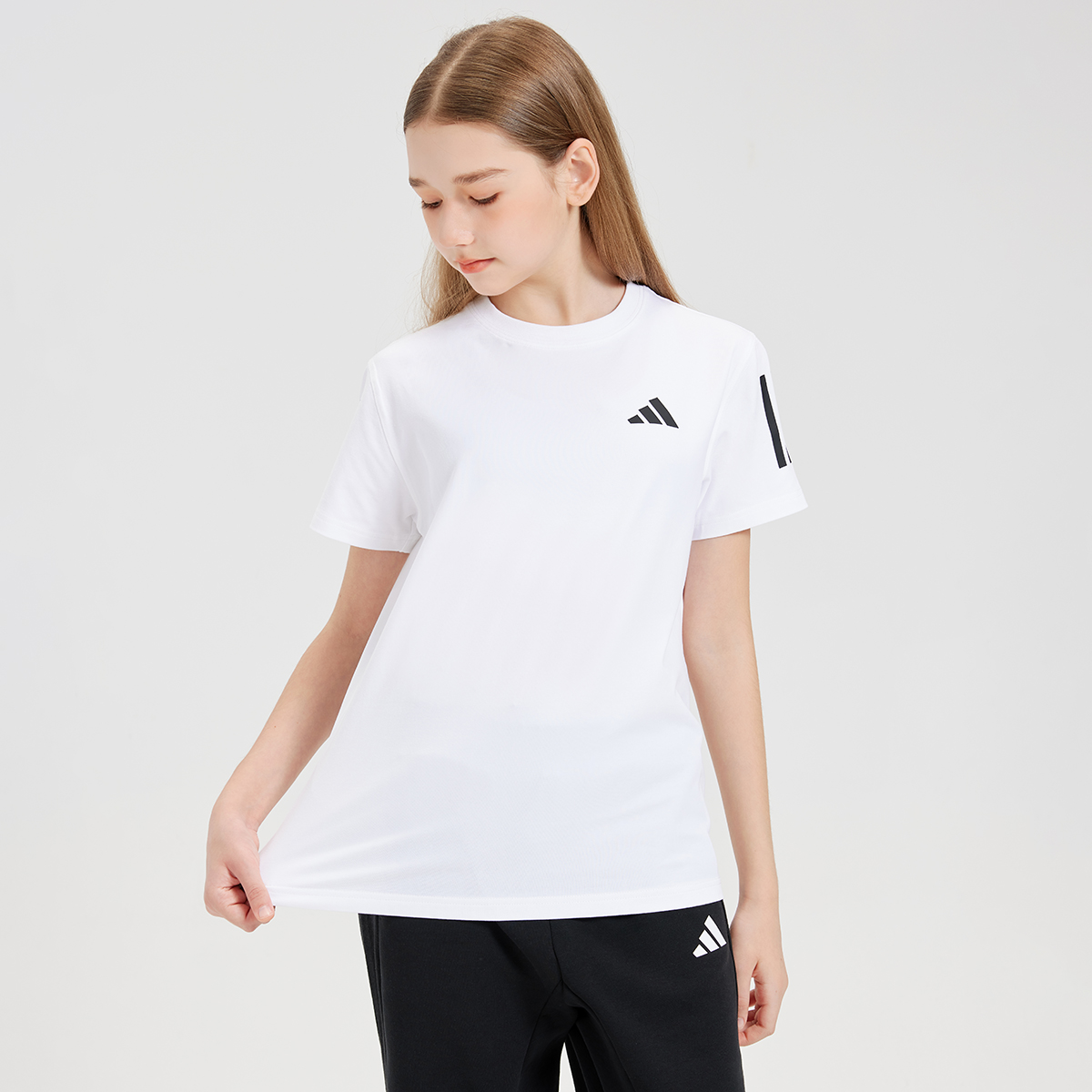 Футболка adidas adidasT 110-164 (белый) — фото 4