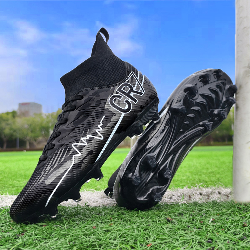 WEJIESS FG Rubber Long Studs TF Rubber Broken Studs Natural Grass Slip Resistant Abrasion Resistant