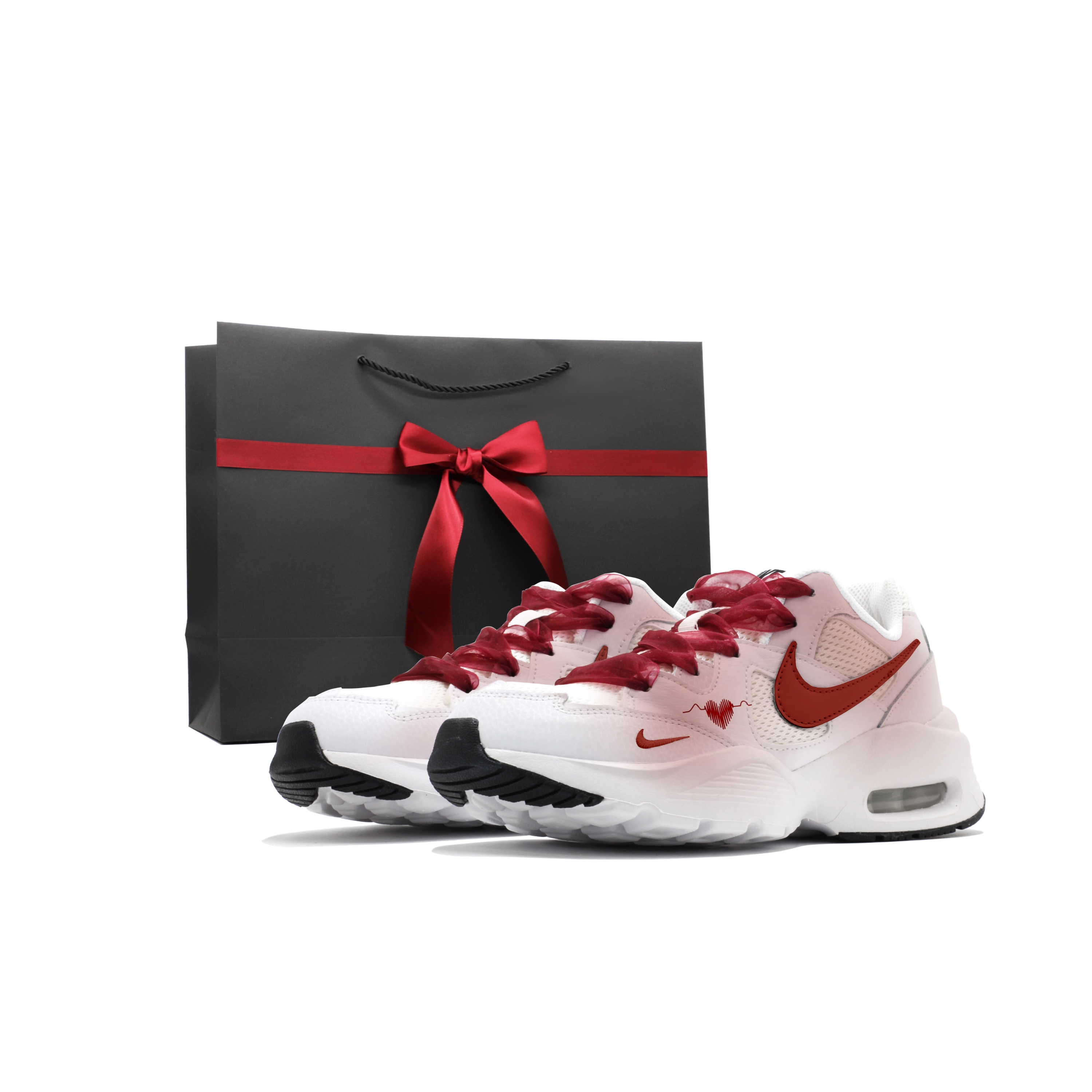 Nike Air Max Fusion Cushioning Slip Resistant Low top Running Shoes Women’s Red