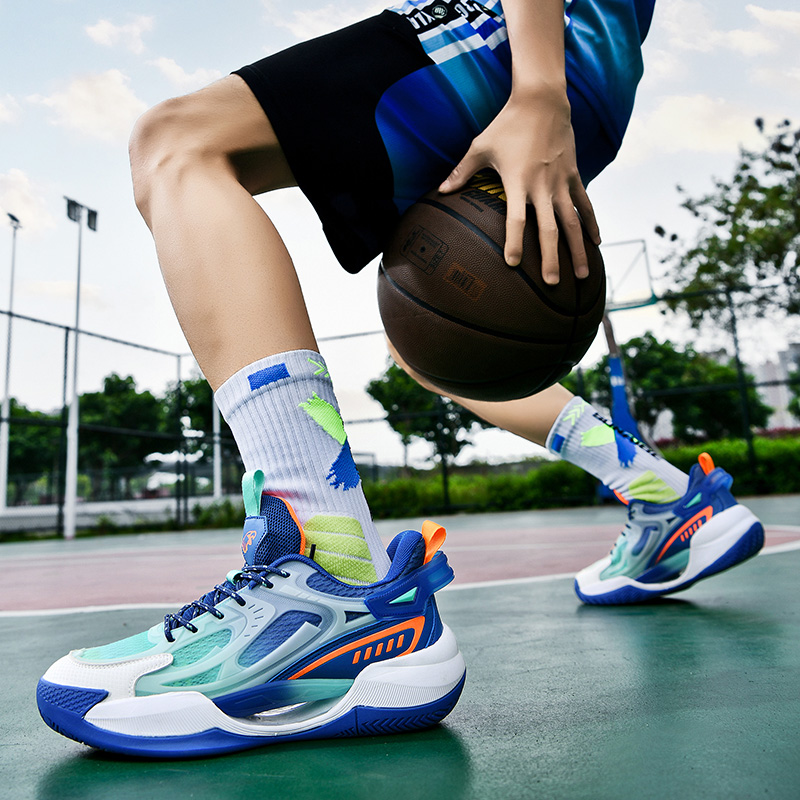 TONYBEAR Synthetic Leather Slip Resistant Abrasion Resistant Slip Resistant Abrasion Resistant Low top Basketball Shoes