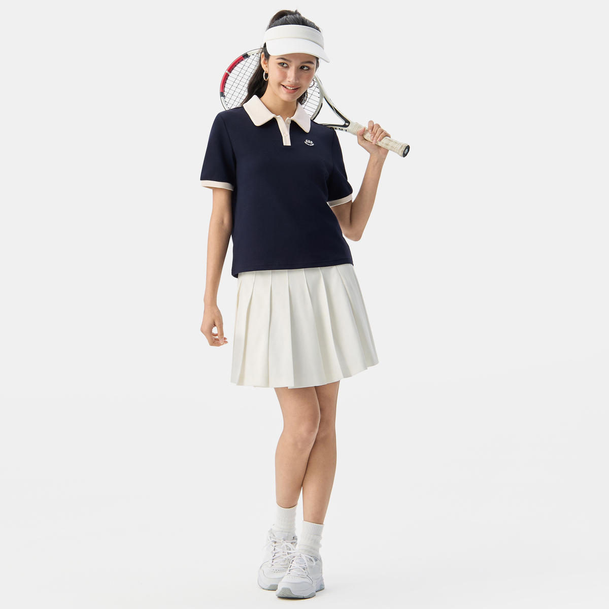 Женская футболка GAP logopoloPolo (синяя) — фото 12