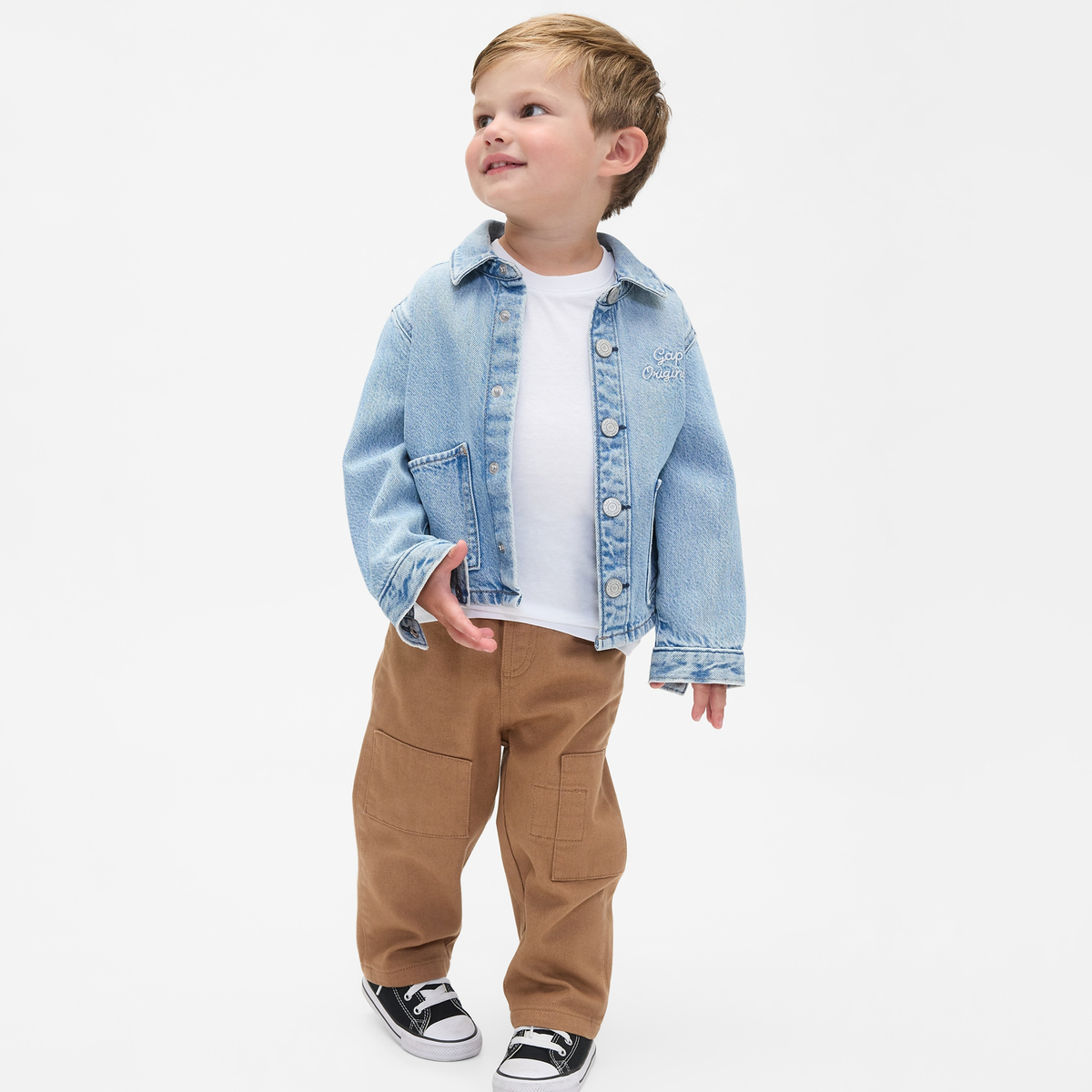 Брюки GAP Kids Tapered (зауженные) — фото 8