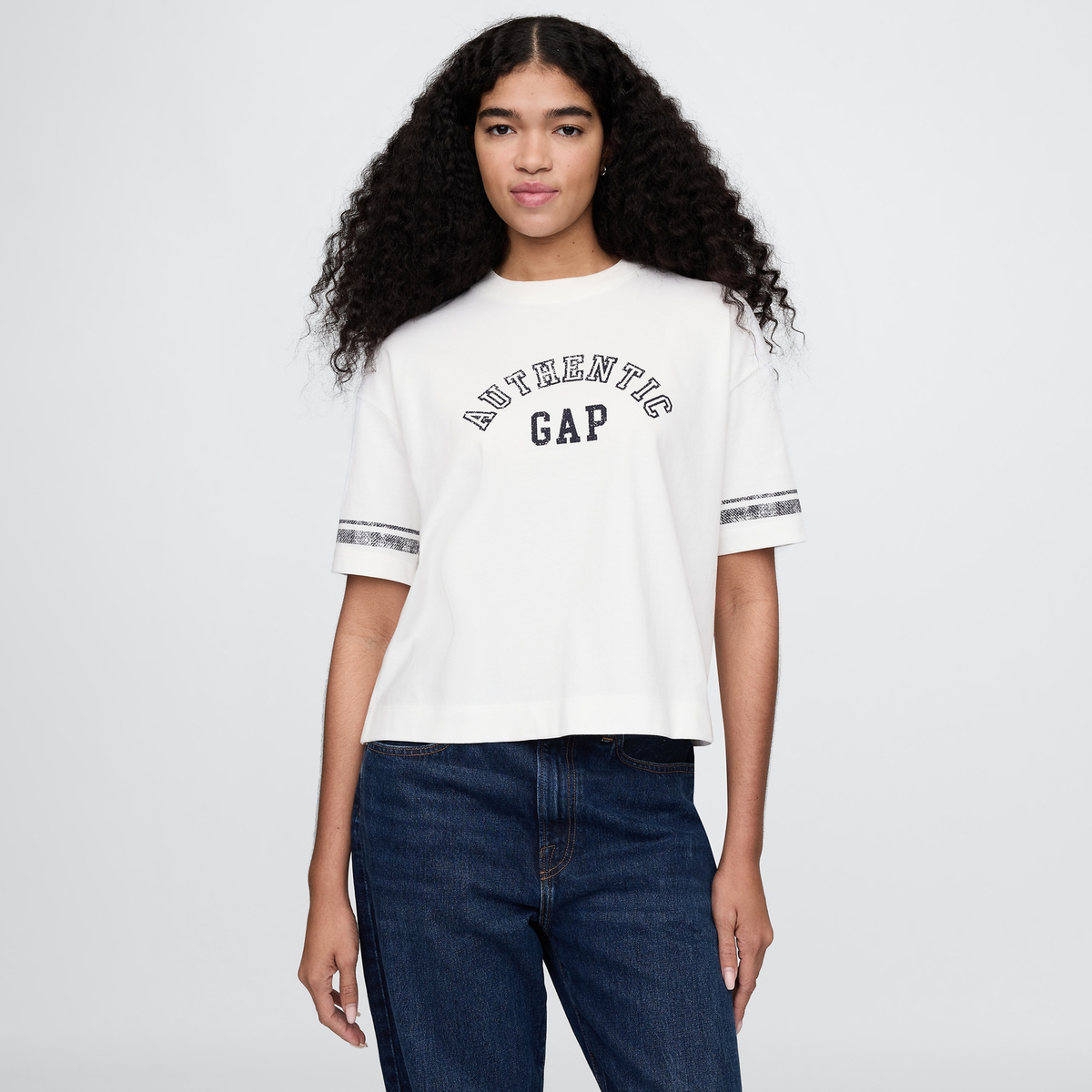 Женская футболка GAP SS25 (белая) — фото 12