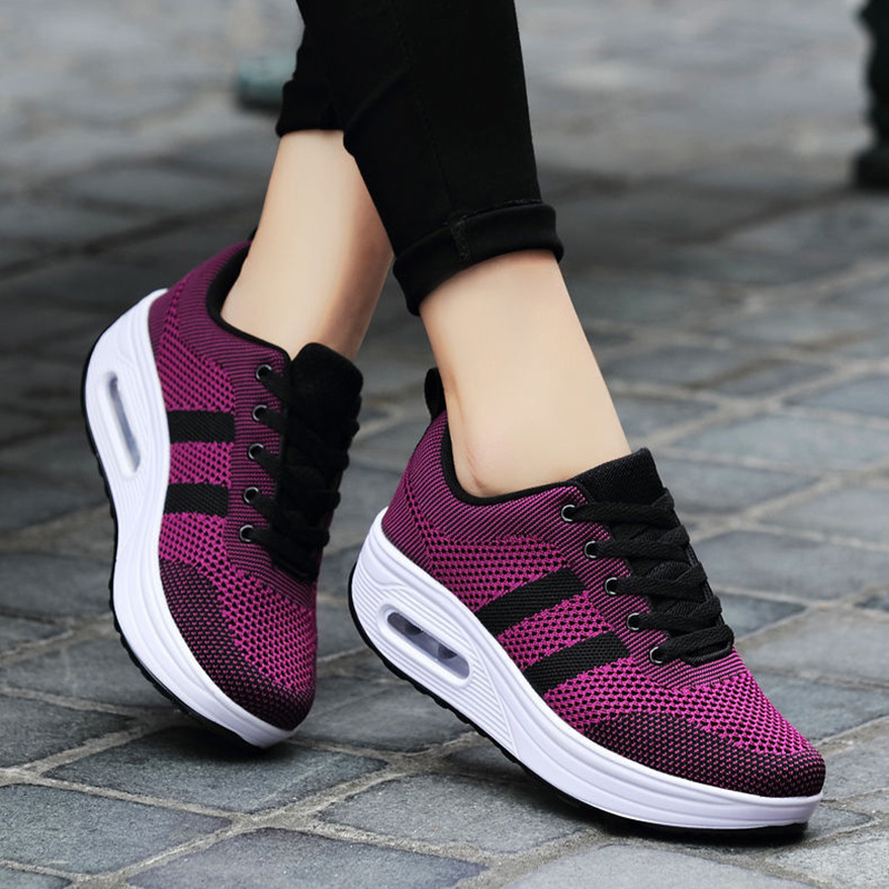 Medd Walking Shoes Women’s Low Top Black Purple