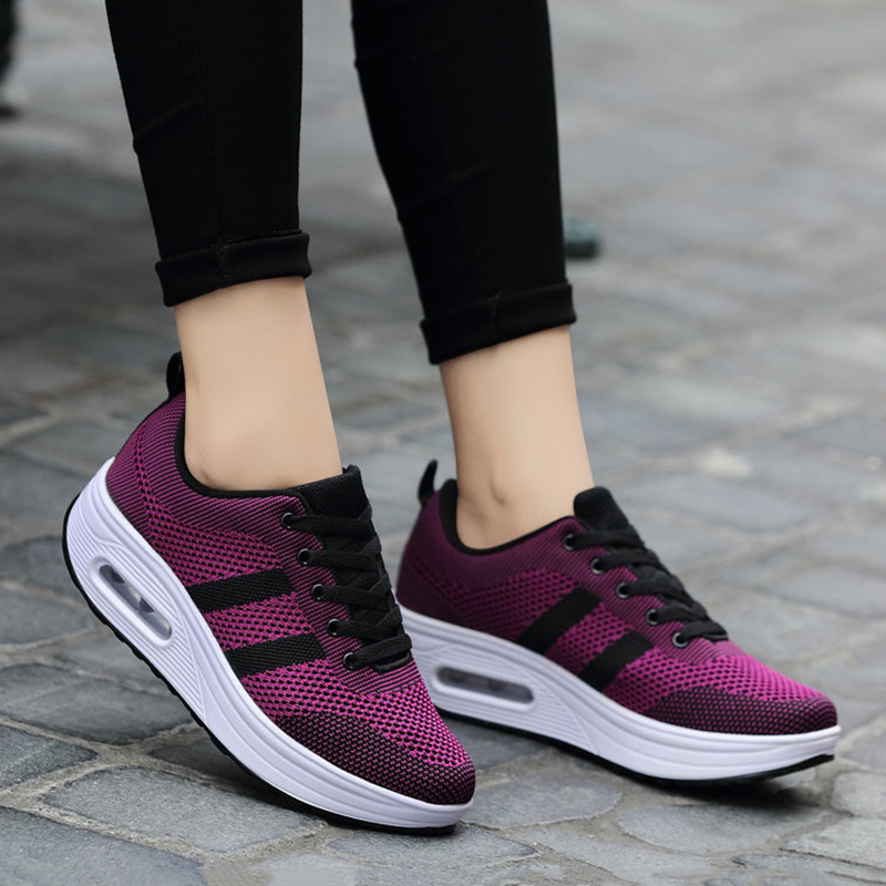 Medd Walking Shoes Women’s Low Top Black Purple