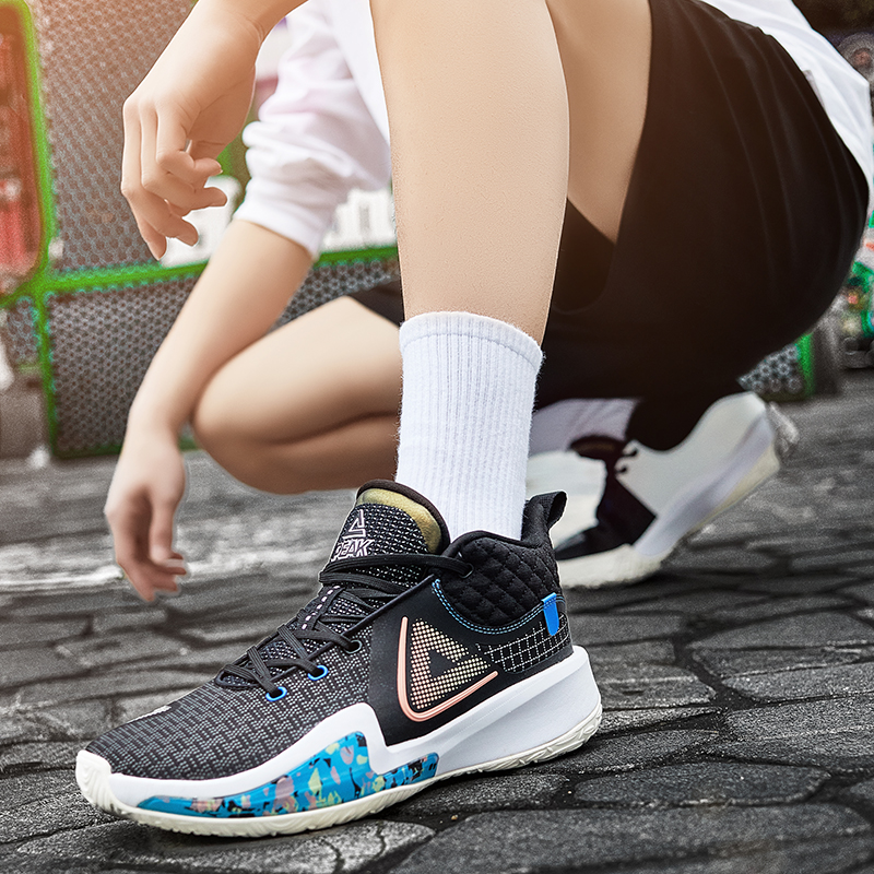 PEAK Cushioning Slip Resistant Abrasion Resistant Low top Basketball Shoes Men’s