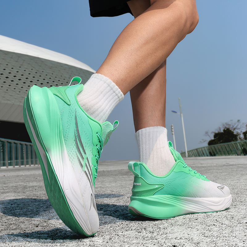 GAISIDULANTE Slip Resistant, Abrasion Resistant, Breathable Low top Air Cushion Running Shoes Unisex Bamboo Leaf Green
