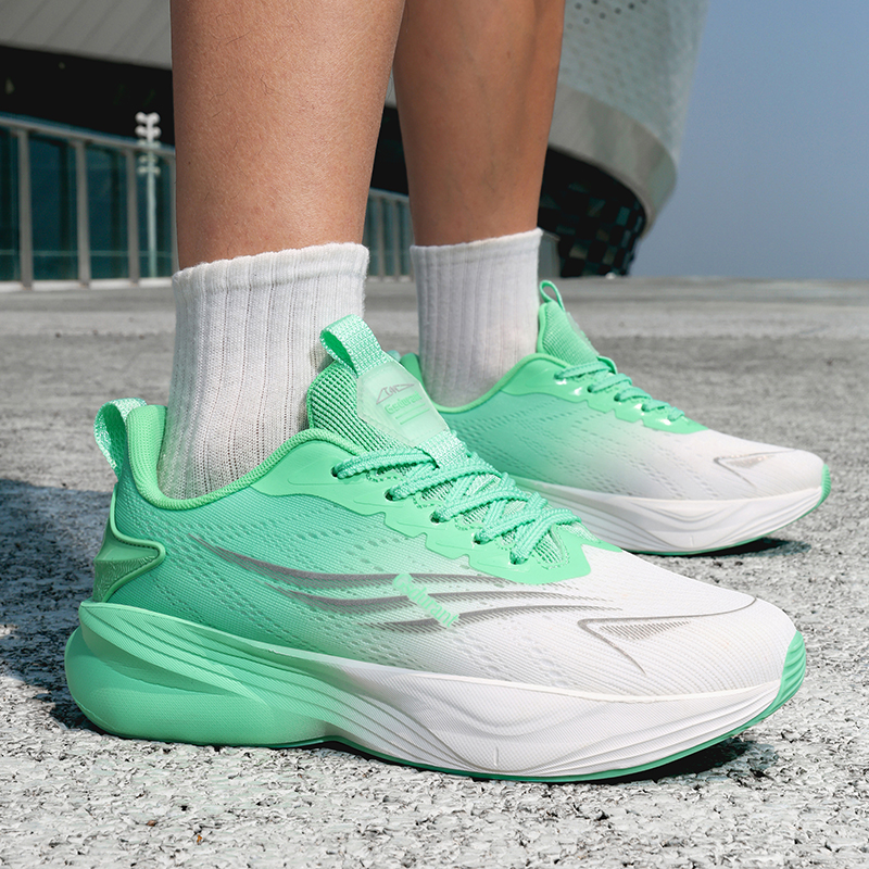 GAISIDULANTE Slip Resistant, Abrasion Resistant, Breathable Low top Air Cushion Running Shoes Unisex Bamboo Leaf Green
