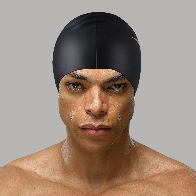 Mizuno Swim Cap Silicone Unisex Black White