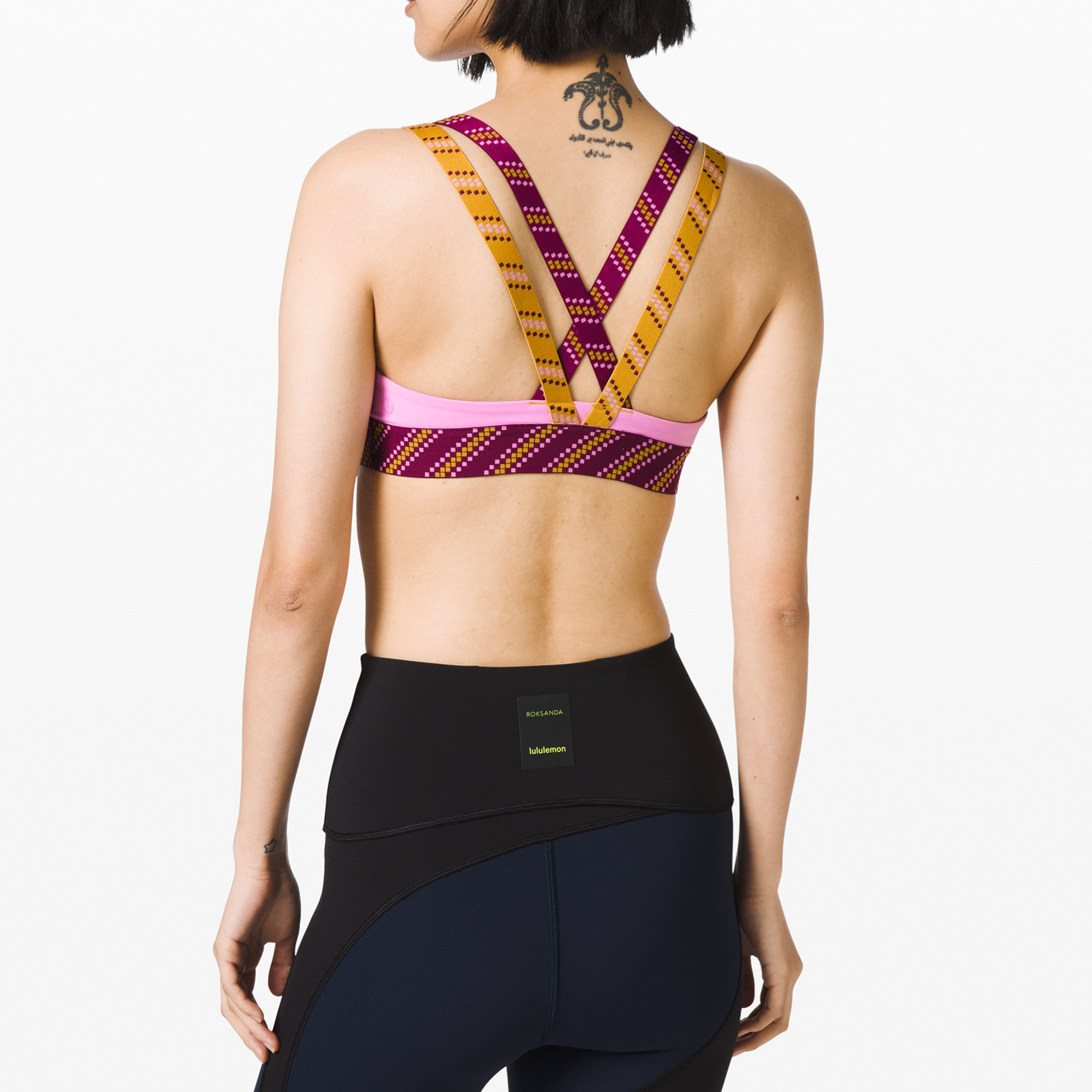 Lululemon x Roksanda Inner Expanse Sports Underwear Women’s Candy Pink/Dark Purple/Ginger Yellow