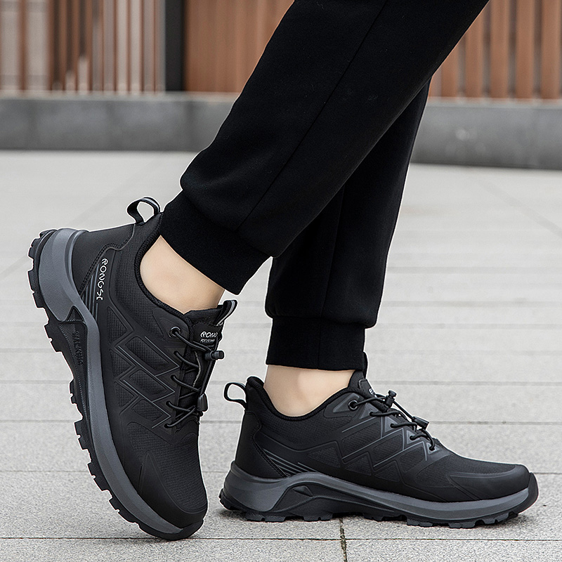 RONGSHI Textile, Synthetic Leather Slip Resistant Abrasion Resistant Low top Casual Sports Shoes Unisex