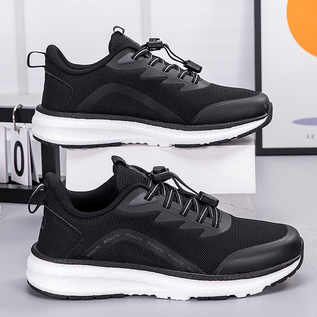 RONGSHI Cushioning Abrasion Resistant Lightweight Slip Resistant Low top Casual Athletic Shoes Unisex