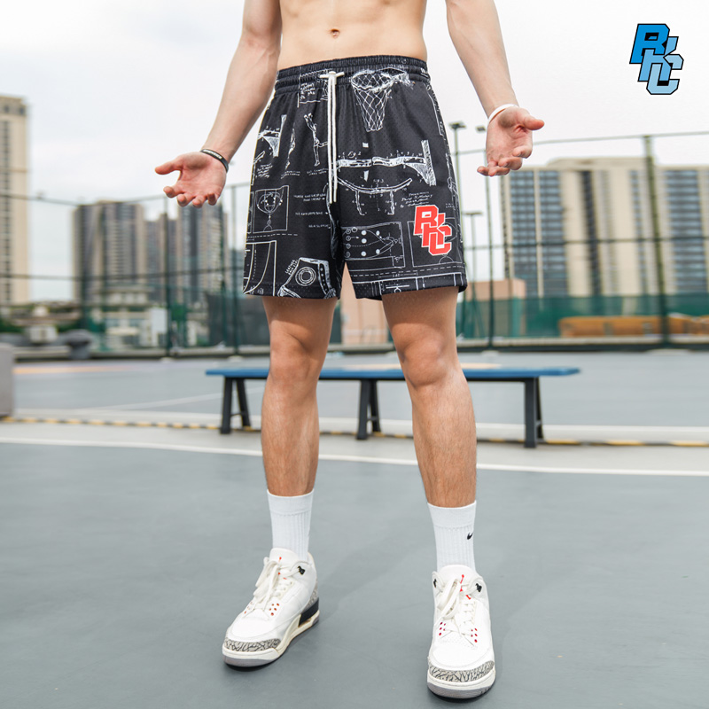 BKCXZICE Sports Shorts Unisex Black