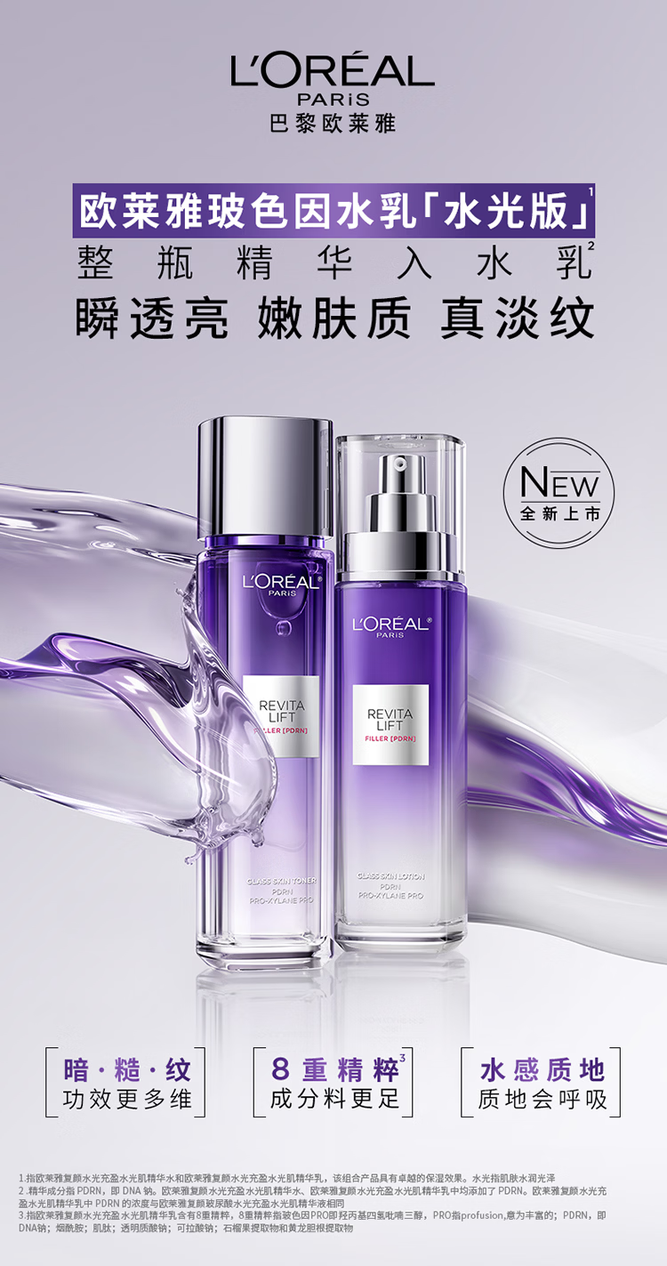 L'ORÉAL REVITALIFT トナー＆エマルジョン セット 香港からの直送】ロレアル パリ プロキシラン トナー＆エマルジョン
