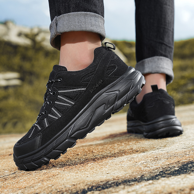 XIMO BULL Top Grain Cow Leather Cushioning Coverage Support Cushioning Coverage Support Low top Outdoor Shoes Men’s