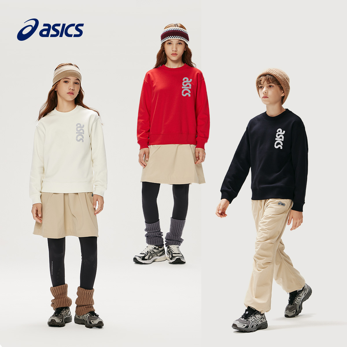 Детская толстовка ASICS Logo (черная) — фото 4