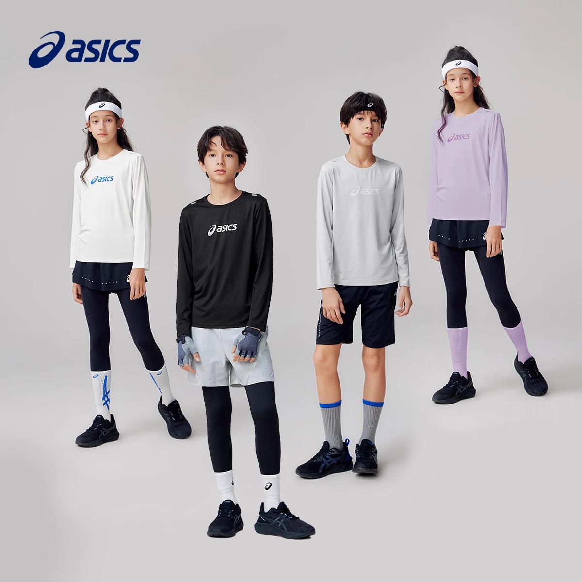 Лонгслив ASICS (голубой) — фото 3