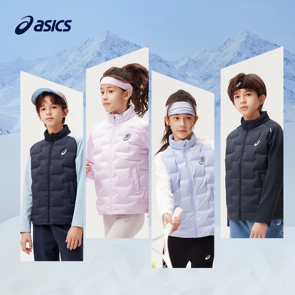 Пуховик ASICS (фиолетовый) — фото 4